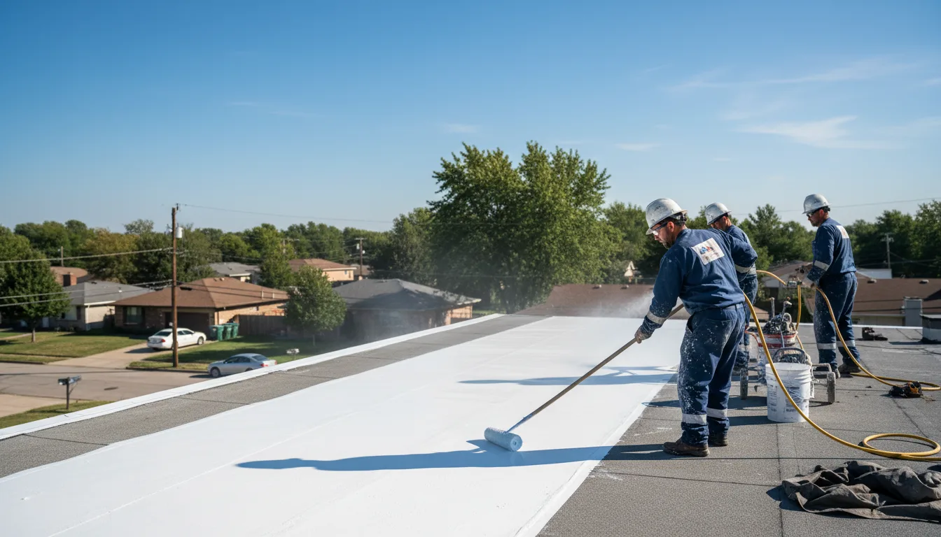 Commercial roof coating in Hood, VA near me